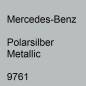 Preview: Mercedes-Benz, Polarsilber Metallic, 9761.